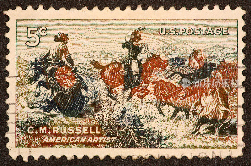 C. M.罗素邮票
